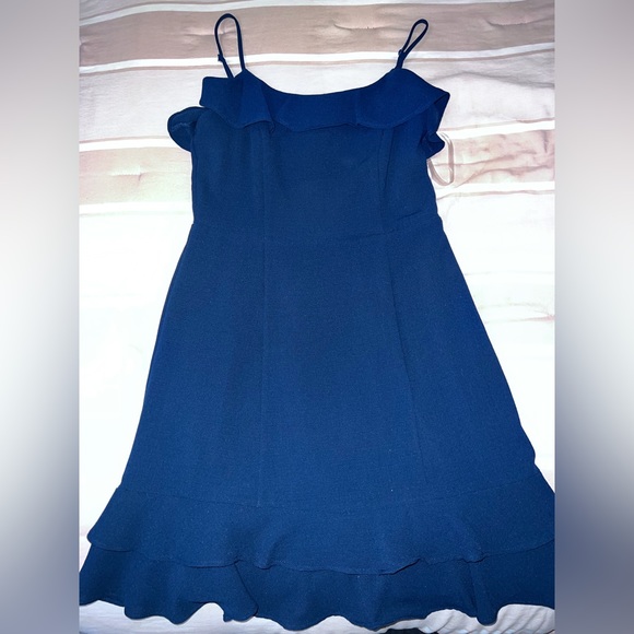 Altard State Navy Blue Ruffle Dress - Picture 2 of 4